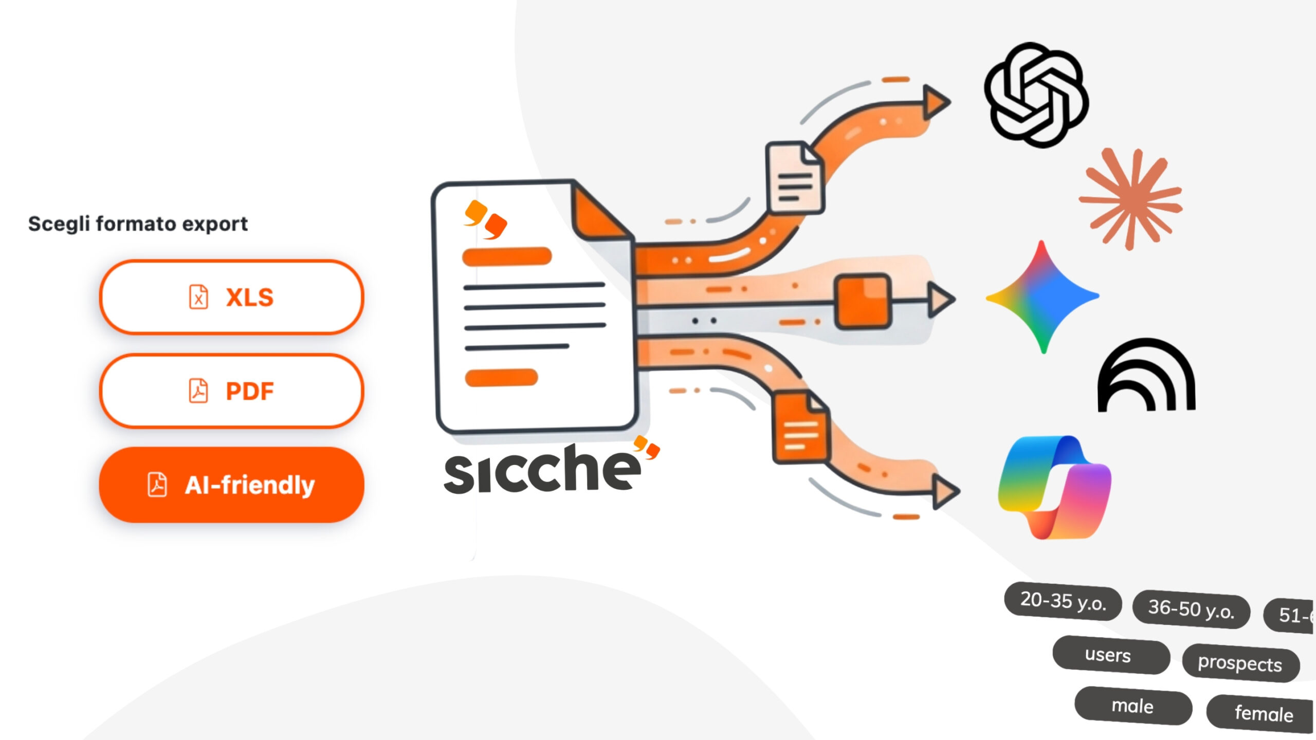 Dati qualitativi e export per AI
